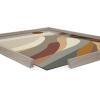image:imageKate and Laurel Blake MCM Mountains 1a Framed Printed Glass Wall Art by Rachel Lee of My Dream Wall 18 x 24 Gray Decorative Abstract Landscape Art for Wall