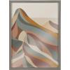 image:imageKate and Laurel Blake MidCentury Modern Mountains 1b Framed Printed Glass Wall Art by Rachel Lee of My Dream Wall 18 x 24 Gray Decorative Landscape Art for Wall