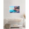 image:imageKate and Laurel Cave Point at Sunrise Framed Canvas Wall Art by Rachel Christopoulos 33 x 23 Sylvie White Coastal Landscapes Beach Nature Art for Wall Decor Living Room Bedroom