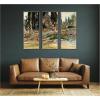 image:imageKate and Laurel Cypress Trees at San Vigilio Lake Garda John Singer Sargent 3 Piece Framed Wall Art Print Set by Nostalgia Prints Theo Black Silver Narrow Modern Contemporary Landscape Art for Wall