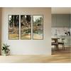 image:imageKate and Laurel Cypress Trees at San Vigilio Lake Garda John Singer Sargent 3 Piece Framed Wall Art Print Set by Nostalgia Prints Theo Black Silver Narrow Modern Contemporary Landscape Art for Wall