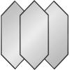 image:imageKate and Laurel Diaz Stacked Wall Mirror 28 x 27 Black Decorative Dimensional Midcentury Modern Wall Decor With Geometric Shape and Symmetrical DesignBlack