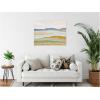 image:imageKate and Laurel Dreamy Hillscape Framed Canvas Wall Art by Nikita Jariwala 42 x 32 Sylvie Beaded White Modern Landscapes Nature Art for Wall Decor Living Room Bedroom