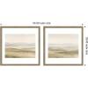 image:imageKate and Laurel Fading Fields III amp IV 2 Piece Framed Wall Art Print Set by Amy Lighthall Florence Light Brown Modern Contemporary Landscape Art for Wall Decor