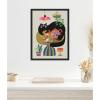 image:imageKate and Laurel Fat Cat Tea Party Framed Canvas Wall Art by Rachel Lee 18 x 24 Sylvie Black MidCentury Animals Cuisine Art for Wall Decor Living Room Bedroom