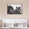 image:imageKate and Laurel Framed Canvas Wall Art Print Black Horses by Emiko and Mark Franzen F2 Images 41 x 28 Sylvie Beaded Black Frame Rustic Farmhouse Animal Art for Wall Decor