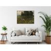 image:imageKate and Laurel Framed Canvas Wall Art Print Cowslips in a Meadow Marshes 1899 Eugeniusz Ludwik Dabrowa Dabrowski by Nostalgia Prints 42 x 32 Sylvie Walnut Frame Traditional Landscape Art for Wall