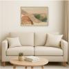 image:imageKate and Laurel Framed Canvas Wall Art Print Damascus Mountains View Frederic Edwin Church by The Smithsonian American Art Museum 33 x 23 Sylvie Natural Frame Traditional Landscape Art for Wall