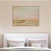 image:imageKate and Laurel Framed Canvas Wall Art Print Desert from Kislovodsk to Samarkand Jan Ciaglinski by Nostalgia Prints 42 x 32 Sylvie Beaded Rustic Natural Frame Modern Contemporary Landscape Art for