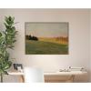 image:imageKate and Laurel Framed Canvas Wall Art Print Evening 1910 Jan Ciaglinski by Nostalgia Prints 38 x 28 Sylvie Walnut Frame Traditional Landscape Art for Wall Decor