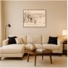 image:imageKate and Laurel Framed Canvas Wall Art Print Extensie Landscape Nowe Miasto Zygmunt by Nostalgia Prints 42 x 32 Sylvie Walnut Frame Traditional Landscape Art for Wall Decor