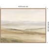 image:imageKate and Laurel Framed Canvas Wall Art Print Fading Fields III by Amy Lighthall 42 x 32 Sylvie Beaded Rustic Natural Frame Modern Contemporary Landscape Art for Wall Decor