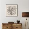 image:imageKate and Laurel Framed Canvas Wall Art Print Felling of Trees by Jakob Becker by Nostalgia Prints 30 x 30 Sylvie Walnut Frame Traditional Landscape Art for Wall Decor