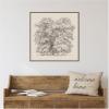 image:imageKate and Laurel Framed Canvas Wall Art Print Felling of Trees by Jakob Becker by Nostalgia Prints 30 x 30 Sylvie Walnut Frame Traditional Landscape Art for Wall Decor