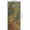 image:imageKate and Laurel Framed Canvas Wall Art Print Forest interior by Leopold Horovitz PANEL by Nostalgia Prints 18 x 40 Sylvie Walnut Frame Traditional Landscape Art for Wall Decor