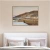 image:imageKate and Laurel Framed Canvas Wall Art Print Graveyard in Tiberias Palestine Jan Ciaglinski by Nostalgia Prints 42 x 32 Sylvie Dark Gold Frame Traditional Landscape Art for Wall Decor