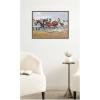 image:imageKate and Laurel Framed Canvas Wall Art Print Horse Race 1911 Angelo Jank by Nostalgia Prints 24 x 18 Sylvie Walnut Frame Traditional Sport Art for Wall Decor