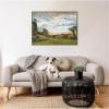 image:imageKate and Laurel Framed Canvas Wall Art Print In de Duinen In the Dunes 1883 Vincent Van Gogh by Nostalgia Prints 38 x 28 Sylvie Walnut Frame Traditional Landscape Art for Wall Decor