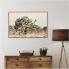 image:imageKate and Laurel Framed Canvas Wall Art Print Joshua Tree No 1 by Alicia Bock 41 x 28 Sylvie Walnut Frame Rustic Farmhouse Landscape Art for Wall Decor