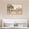 image:imageKate and Laurel Framed Canvas Wall Art Print Joshua Tree No 2 by Alicia Bock 41 x 28 Sylvie Walnut Frame Rustic Farmhouse Landscape Art for Wall Decor