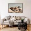 image:imageKate and Laurel Framed Canvas Wall Art Print Joshua Tree No 3 by Alicia Bock 41 x 28 Sylvie Walnut Frame Rustic Farmhouse Landscape Art for Wall Decor