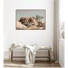 image:imageKate and Laurel Framed Canvas Wall Art Print Joshua Tree No 3 by Alicia Bock 41 x 28 Sylvie Walnut Frame Rustic Farmhouse Landscape Art for Wall Decor
