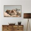 image:imageKate and Laurel Framed Canvas Wall Art Print Joshua Tree No 3 by Alicia Bock 41 x 28 Sylvie Walnut Frame Rustic Farmhouse Landscape Art for Wall Decor