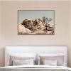 image:imageKate and Laurel Framed Canvas Wall Art Print Joshua Tree No 3 by Alicia Bock 41 x 28 Sylvie Walnut Frame Rustic Farmhouse Landscape Art for Wall Decor