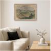 image:imageKate and Laurel Framed Canvas Wall Art Print Landscape I Puy de Dome Jules Chadel by Nostalgia Prints 24 x 18 Sylvie Beaded Rustic Natural Frame Traditional Landscape Art for Wall Decor