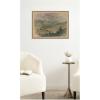 image:imageKate and Laurel Framed Canvas Wall Art Print Landscape I Puy de Dome Jules Chadel by Nostalgia Prints 24 x 18 Sylvie Beaded Rustic Natural Frame Traditional Landscape Art for Wall Decor