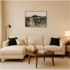 image:imageKate and Laurel Framed Canvas Wall Art Print Landscape Sketch by De Lancey Gill by The Smithsonian American Art Museum 38 x 28 Sylvie Walnut Frame Rustic Farmhouse Landscape Art for Wall Decor