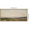 image:imageKate and Laurel Framed Canvas Wall Art Print Lowland Landscape Sketch Chrystian Breslauer by Nostalgia Prints 40 x 18 Sylvie Dark Gold Frame Traditional Landscape Art for Wall Decor