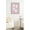 image:imageKate and Laurel Framed Canvas Wall Art Print Minimalist Birds Poster 3 Purple by Laura Moss 18 x 24 Sylvie Natural Frame Modern Contemporary Animal Art for Wall Decor