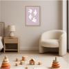 image:imageKate and Laurel Framed Canvas Wall Art Print Minimalist Birds Poster 3 Purple by Laura Moss 18 x 24 Sylvie Natural Frame Modern Contemporary Animal Art for Wall Decor