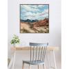 image:imageKate and Laurel Framed Canvas Wall Art Print Nevada by Emily Kenney 30 x 30 Sylvie Walnut Frame Rustic Farmhouse Landscape Art for Wall Decor