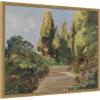 image:imageKate and Laurel Framed Canvas Wall Art Print Parklandschaft Olga Wisinger Florian by Nostalgia Prints 42 x 34 Castellan Gold Frame Traditional Landscape Art for Wall Decor