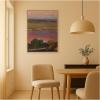 image:imageKate and Laurel Framed Canvas Wall Art Print Pink River Jan Stanislawski by Nostalgia Prints 28 x 38 Sylvie Natural Frame Modern Contemporary Landscape Art for Wall Decor