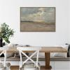 image:imageKate and Laurel Framed Canvas Wall Art Print Reflections on the Sea by ALbert Baertsoen by Nostalgia Prints 33 x 23 Sylvie Walnut Frame Traditional Landscape Art for Wall Decor