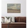 image:imageKate and Laurel Framed Canvas Wall Art Print Reflections on the Sea by ALbert Baertsoen by Nostalgia Prints 33 x 23 Sylvie Walnut Frame Traditional Landscape Art for Wall Decor