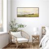 image:imageKate and Laurel Framed Canvas Wall Art Print Sheep Grazing By The Coast by Henry Andrew Harper by Nostalgia Prints 40 x 18 Sylvie Walnut Frame Traditional Landscape Art for Wall Decor