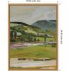 image:imageKate and Laurel Framed Canvas Wall Art Print Spring landscape Rozdol Jacek Malczewski by Nostalgia Prints 18 x 24 Sylvie Natural Frame Traditional Landscape Art for Wall Decor