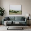 image:imageKate and Laurel Framed Canvas Wall Art Print Stillness in Green by Amy Lighthall 42 x 32 Sylvie Walnut Frame Modern Contemporary Landscape Art for Wall Decor