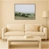 image:imageKate and Laurel Framed Canvas Wall Art Print Stillness in Green by Amy Lighthall 42 x 32 Sylvie Walnut Frame Modern Contemporary Landscape Art for Wall Decor