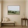 image:imageKate and Laurel Framed Canvas Wall Art Print Stillness in Green by Amy Lighthall 42 x 32 Sylvie Walnut Frame Modern Contemporary Landscape Art for Wall Decor