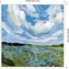 image:imageKate and Laurel Framed Canvas Wall Art Print Texas Bluebonnets by Emily Kenney 30 x 30 Sylvie White Frame Rustic Farmhouse Landscape Art for Wall Decor