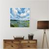 image:imageKate and Laurel Framed Canvas Wall Art Print Texas Bluebonnets by Emily Kenney 30 x 30 Sylvie White Frame Rustic Farmhouse Landscape Art for Wall Decor