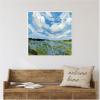image:imageKate and Laurel Framed Canvas Wall Art Print Texas Bluebonnets by Emily Kenney 30 x 30 Sylvie White Frame Rustic Farmhouse Landscape Art for Wall Decor