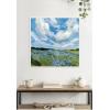 image:imageKate and Laurel Framed Canvas Wall Art Print Texas Bluebonnets by Emily Kenney 30 x 30 Sylvie White Frame Rustic Farmhouse Landscape Art for Wall Decor