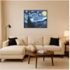 image:imageKate and Laurel Framed Canvas Wall Art Print The Starry Night Vincent van Gogh by The Art Institute of Chicago 42 x 32 Sylvie Beaded Black Frame Modern Contemporary Landscape Art for Wall Decor