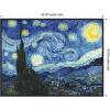 image:imageKate and Laurel Framed Canvas Wall Art Print The Starry Night Vincent van Gogh by The Art Institute of Chicago 42 x 32 Sylvie Beaded Black Frame Modern Contemporary Landscape Art for Wall Decor